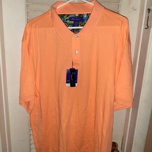 Alan Flusser Light Orange Polo shirt